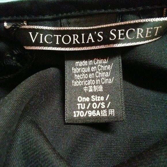 NWT Victoria's Secret Ruffly Satin Kimono Robe OS - Picture 7 of 10